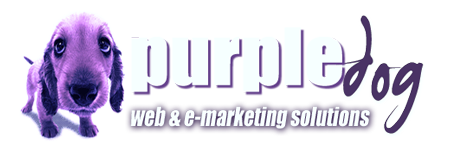 Purple Dog website design logo