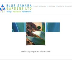 Website for Blue Sahara Gardens