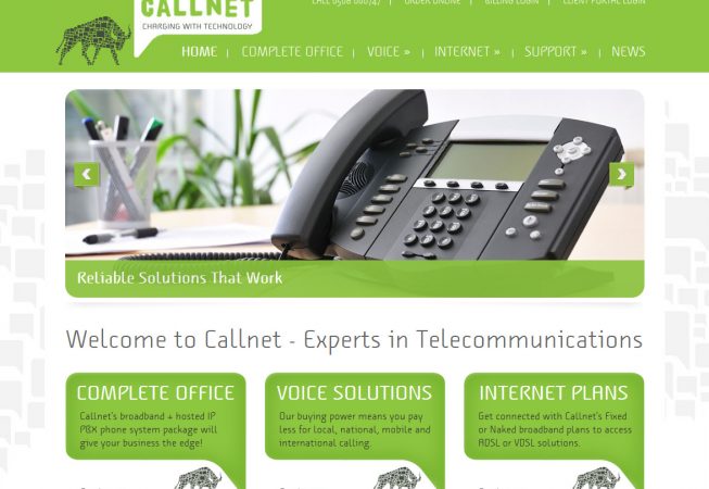 Callnet's new website