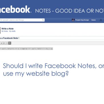 Facebook notes vs website blog