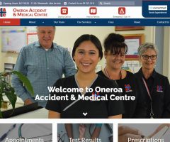 Website for Oneroa Accident Medical Centre