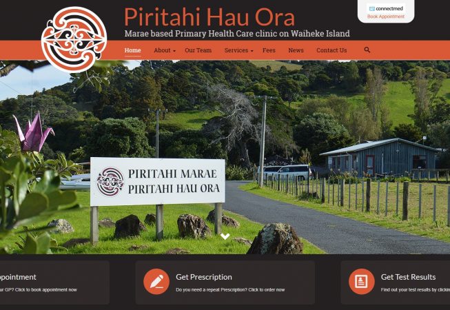 Piritahi Hau Ora website design