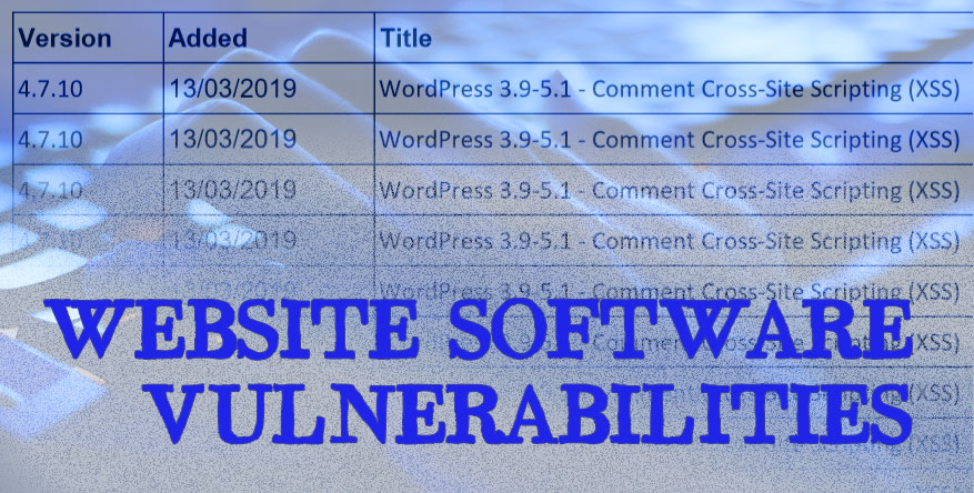 website vulnerabilities