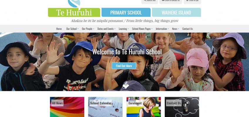 Te Huruhi School website design