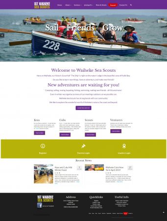 Sea scouts website design